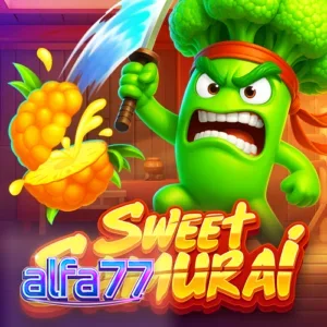 Tampilan visual slot Sweet Samurai dengan karakter Broccoli Samurai